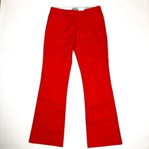 NWT Gap Modern Boot Fit Trousers Women's Size 8-Long Blood Orange Pants